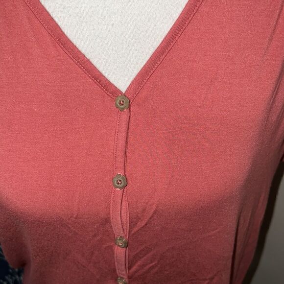 Matilda Jane MJC Becca Womens Button-Tie Front Top Short Sleeve sz S Small MJ - Picture 6 of 10